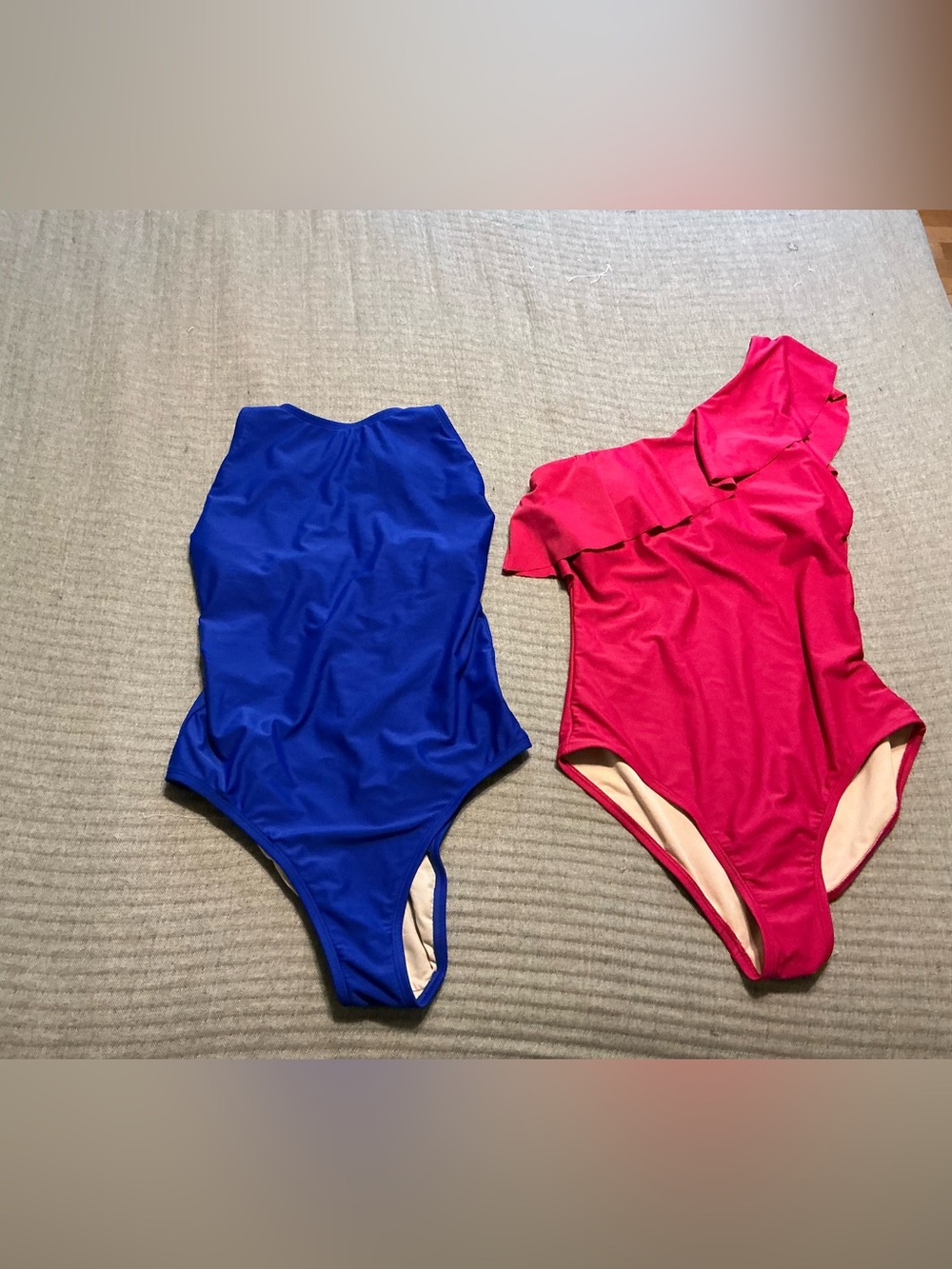 Kona Sol Girls' One-Piece Swimsuits in Blue and Pink